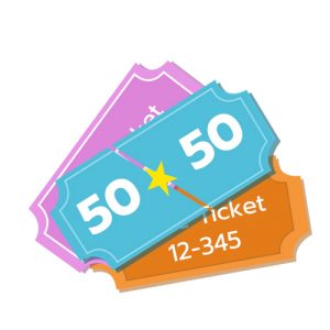 1 ticket in the 50-50